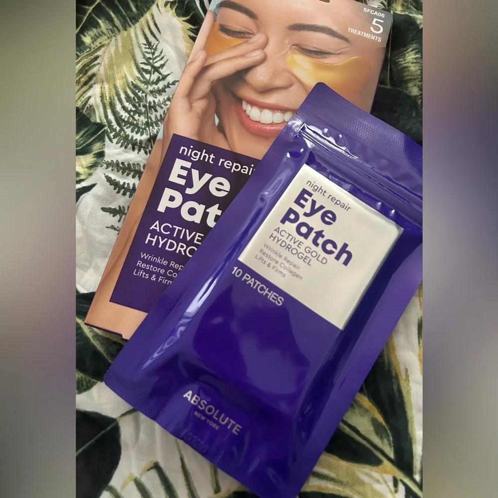 Absolute New Yorkt Active Gold Hydrogel Night Repair Eye Patches (5 Pairs)